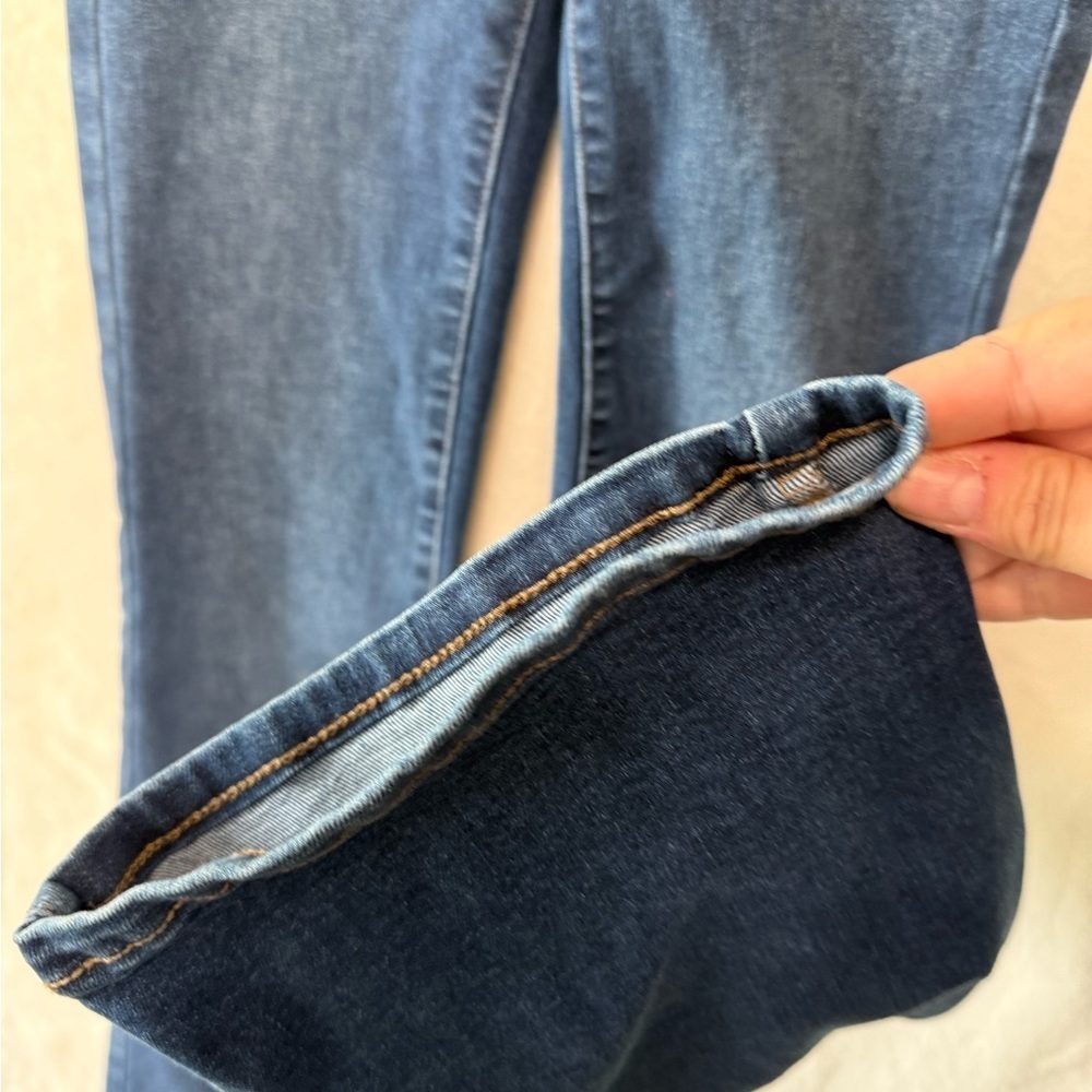 Nine West Blue jeans Bootcut Stretch Jeans Size 0 Dark Wash comfortable - Picture 8 of 12